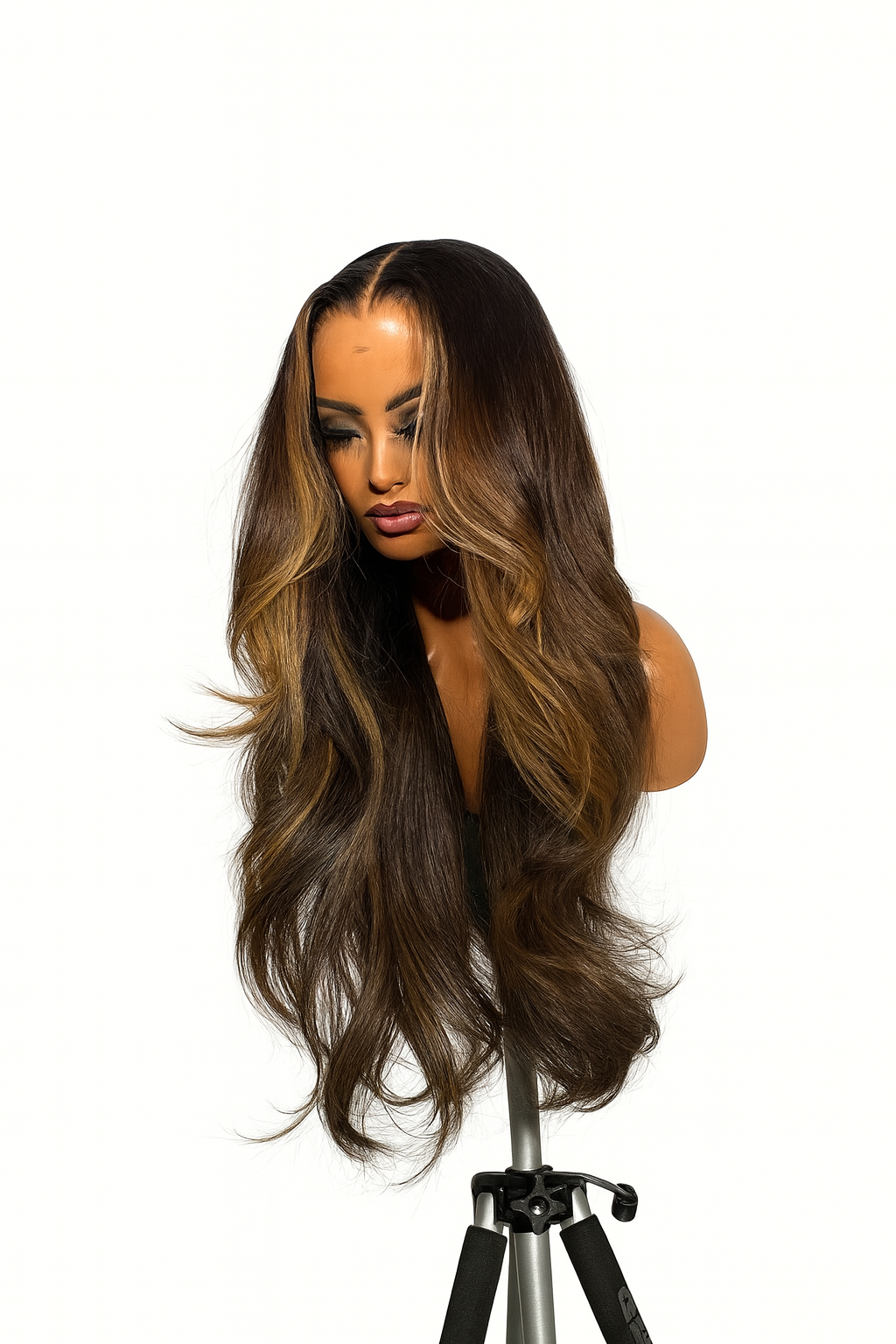 RB-001|Amara– Highlighted Straight HD Lace Wig